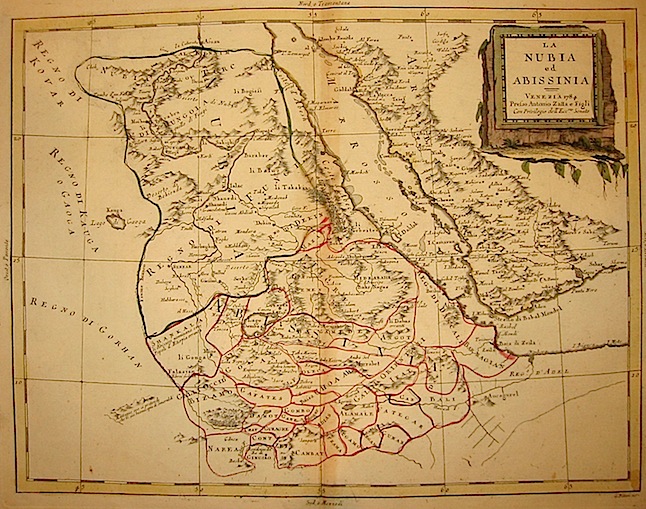 Zatta Antonio (1722-1804) La Nubia ed Abissinia 1784 Venezia 